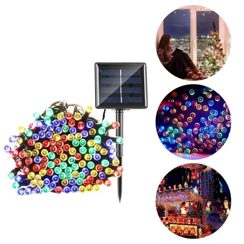 100 LED Solar Powered String Fairy Lights