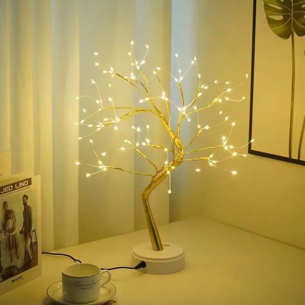 108 LED Unique Artificial Fairy Tree Light for Home Decoration (Warm Yellow)