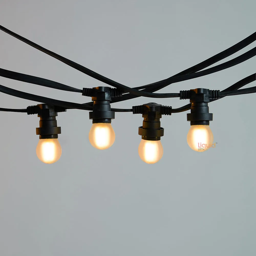 10M Festoon String Lights at 50 cm intervals with 20 Bulbs