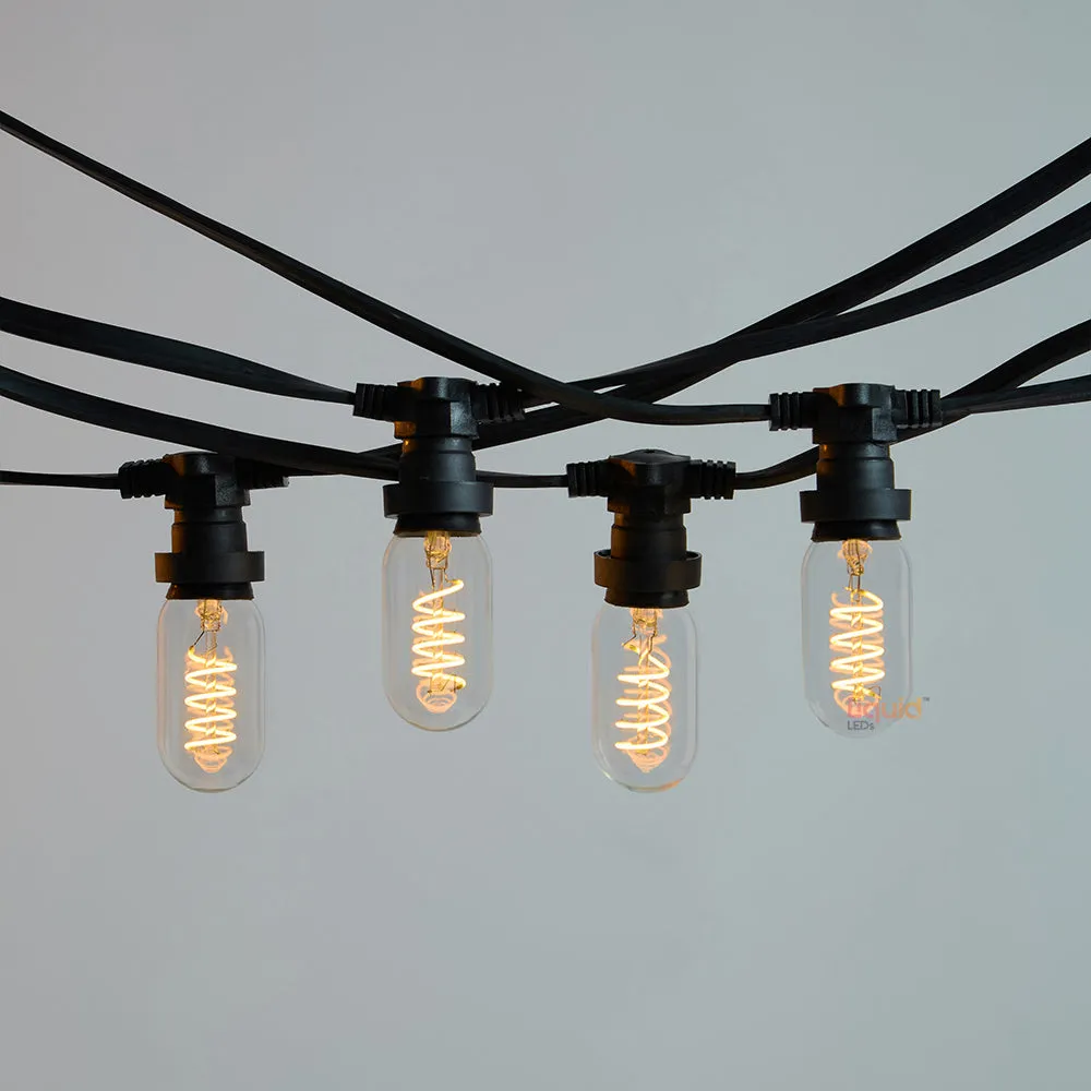 10M Festoon String Lights at 50 cm intervals with 20 Bulbs