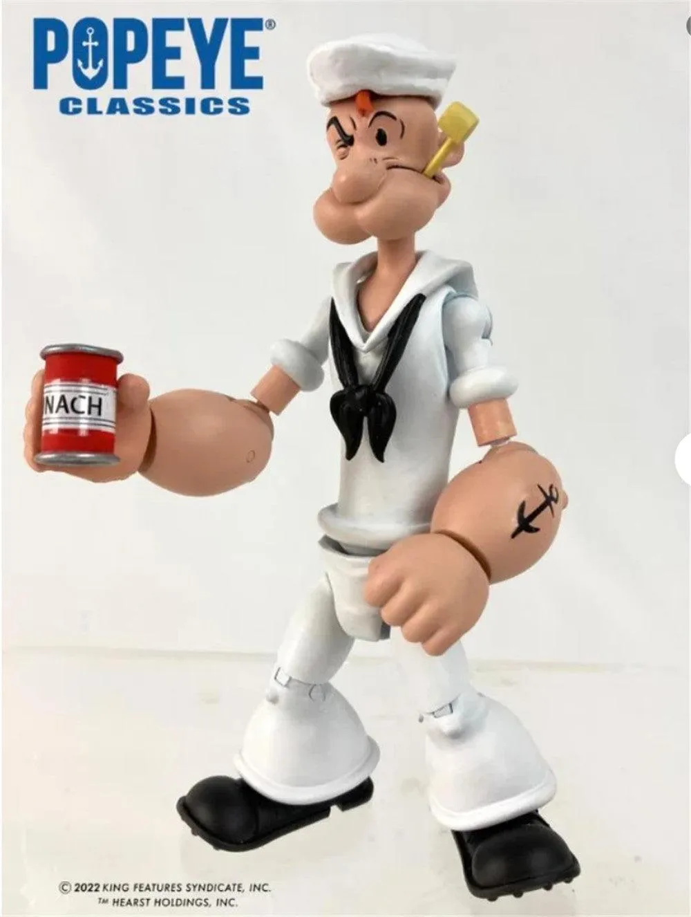 1:12 Popeye White Version Action Figure