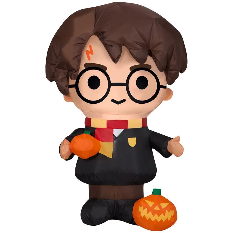 3' Inflatable Harry Potter w/ Jack-O-Lantern