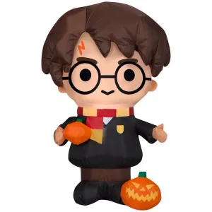 3' Inflatable Harry Potter w/ Jack-O-Lantern