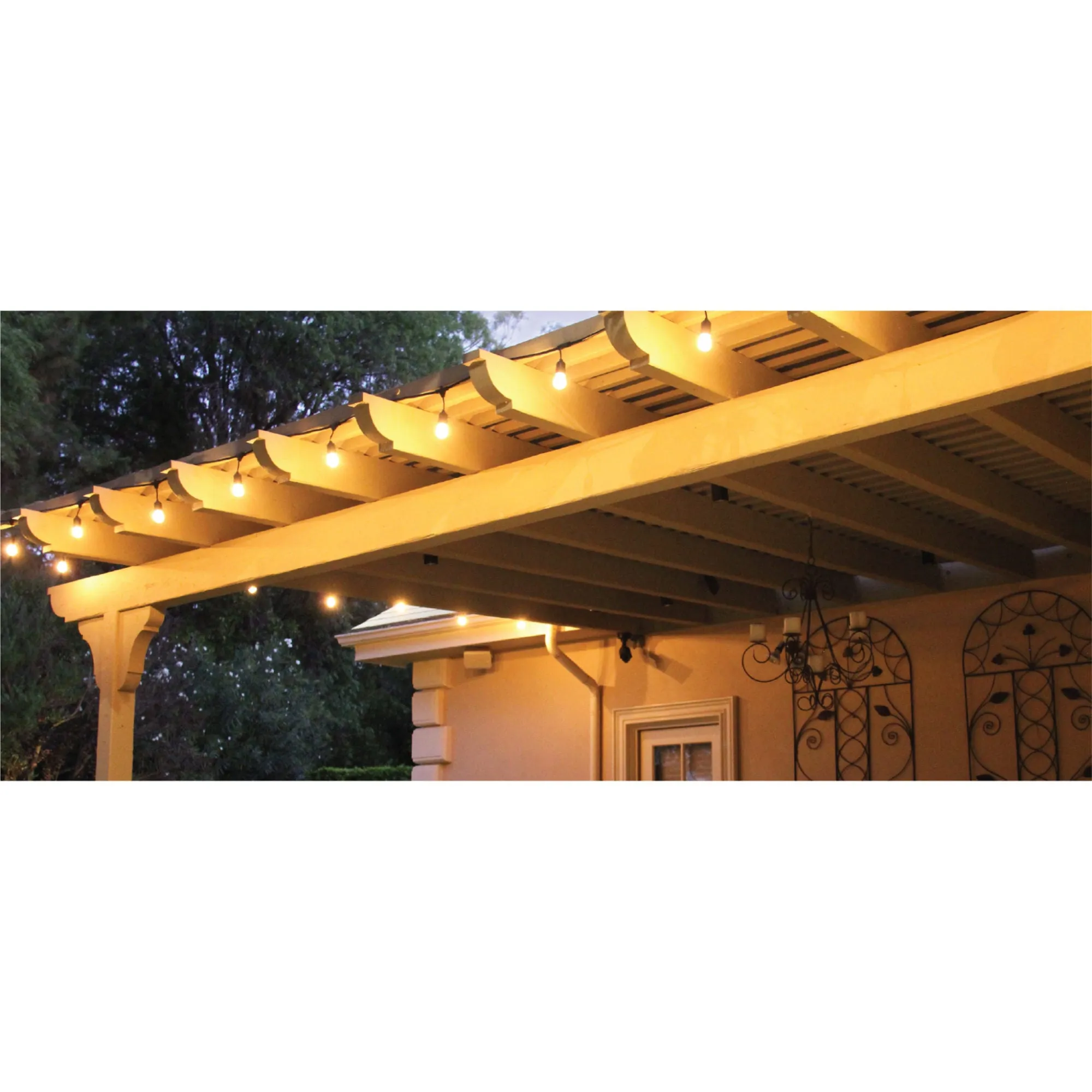 30-Foot LED S14 Amber String Lights