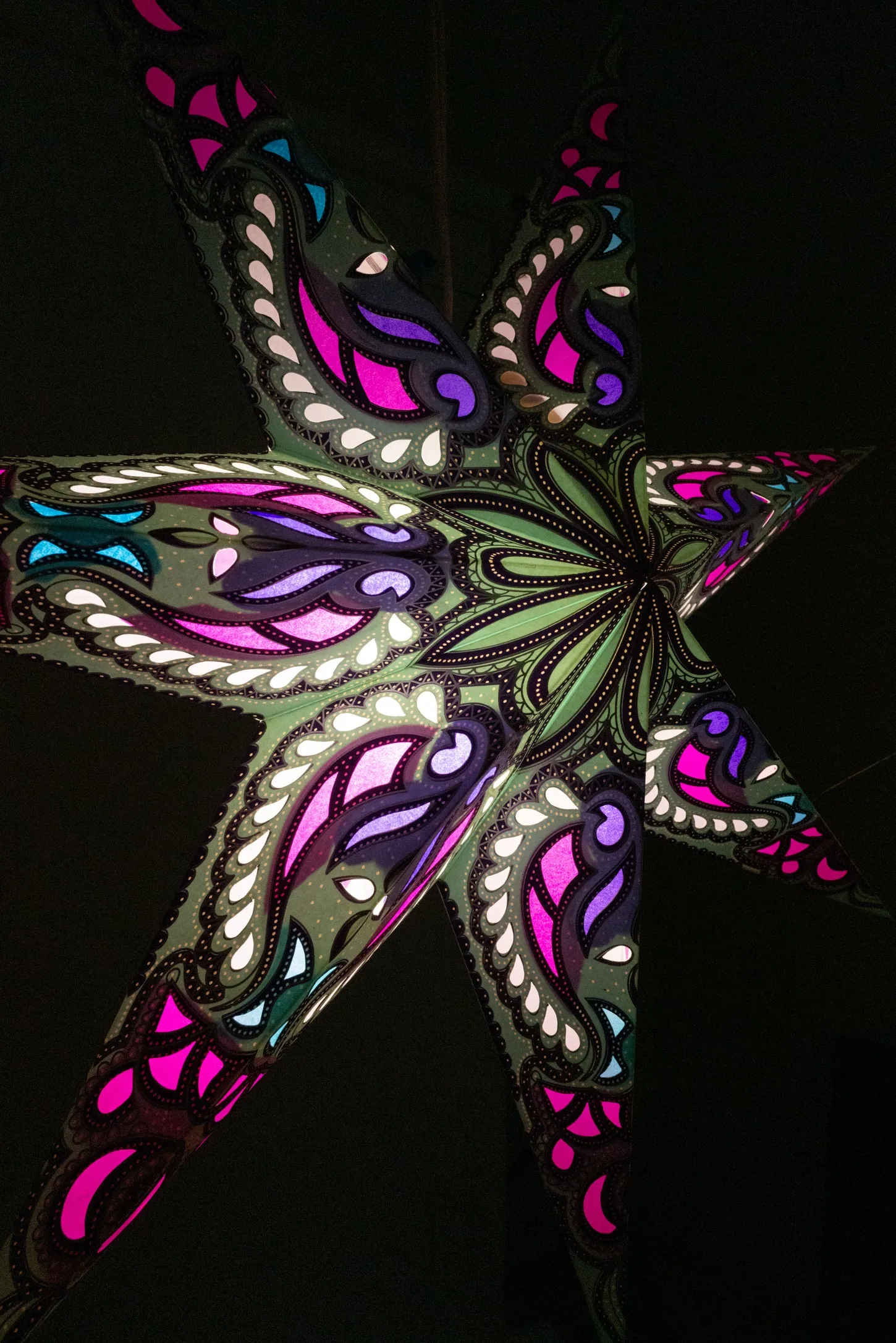 7 Point Paper Star Lantern