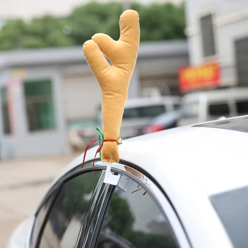 Antlers and Red Nose Car Decorations