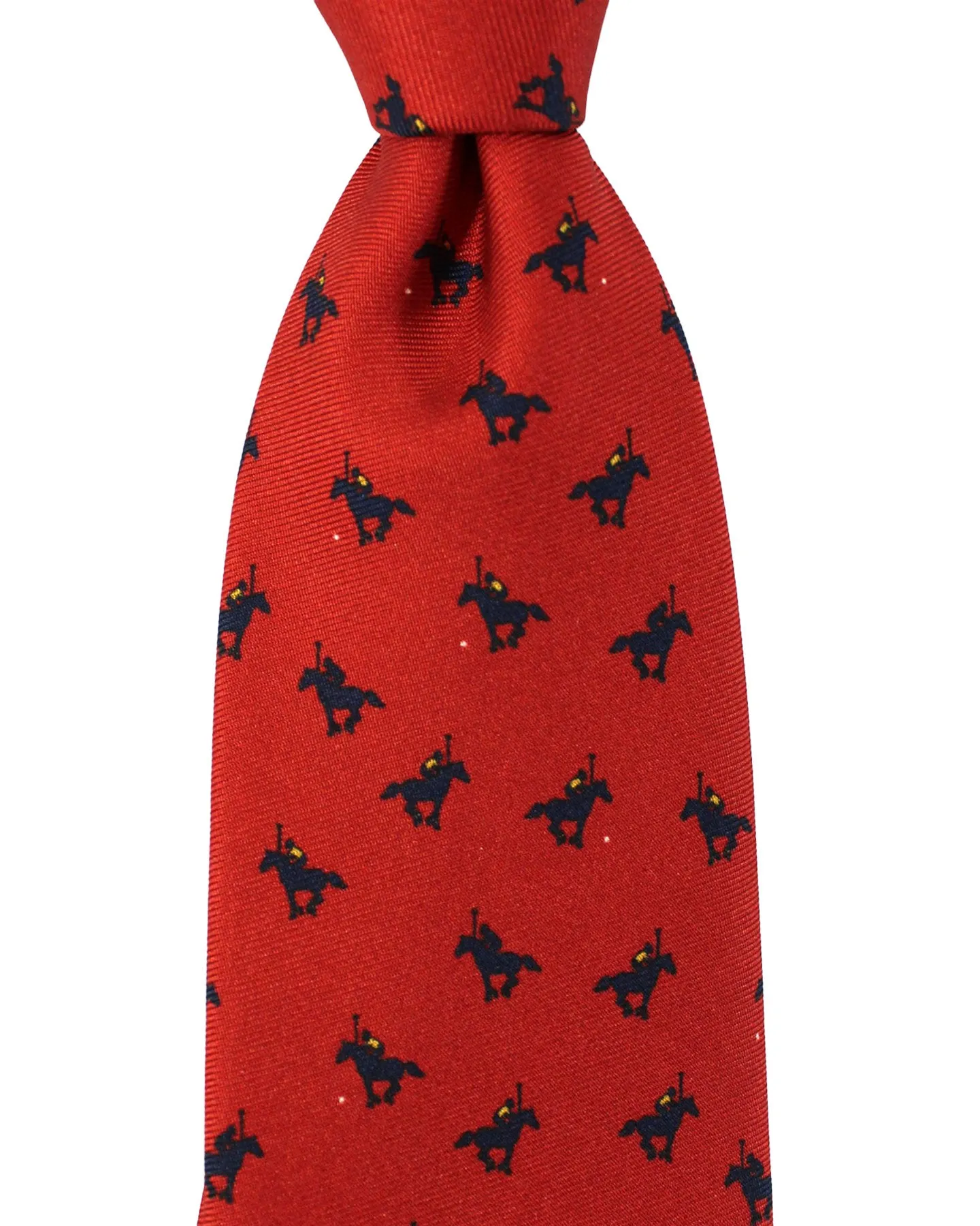 Battistoni Silk Tie Dark Red Polo - Novelty