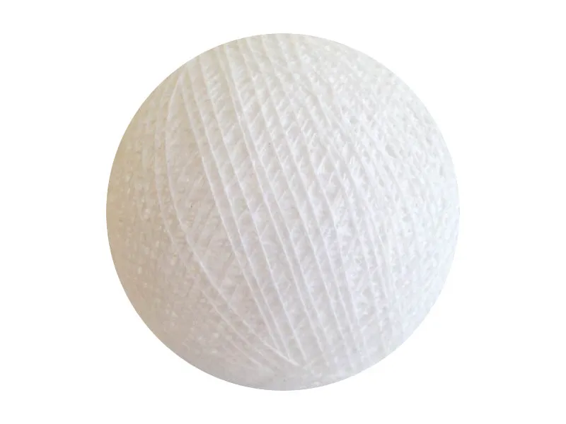 Bindi Cotton Ball Lantern White