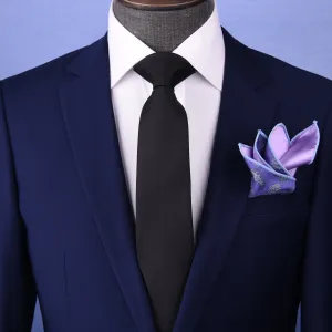 Black Stylish 3" Necktie Business Elegance  For professional Formal Ego