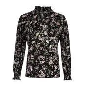 Blossoms High Neck Blouse