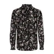 Blossoms High Neck Blouse