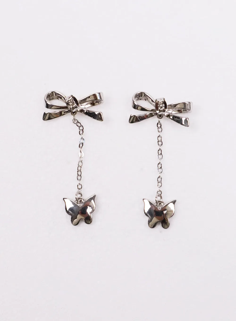 Bowknot Chain Earrings IJ419