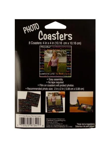 Celebrate Life Photo Coasters (Available in a pack of 24)