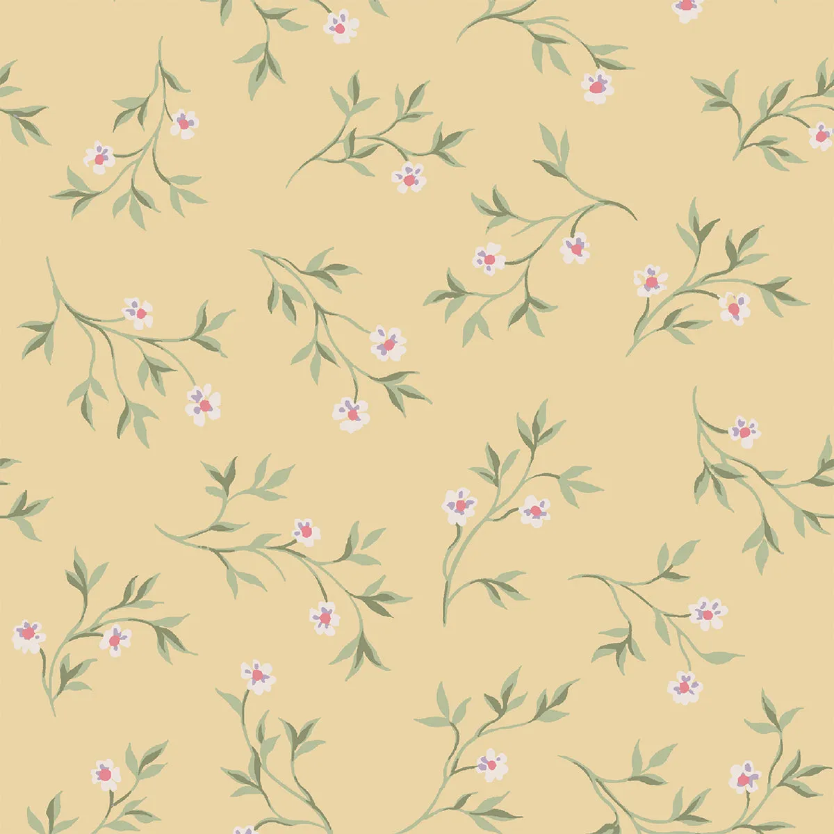 Chamomile Yellow Spring Sprig Wallpaper