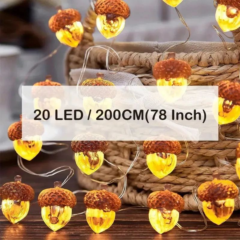 Cute Acorn String Lights