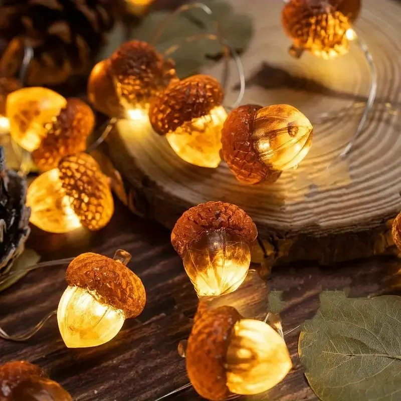 Cute Acorn String Lights