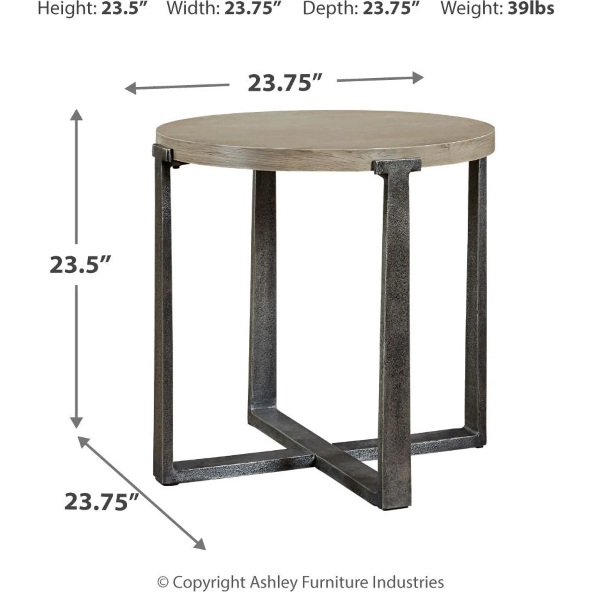 Dalenville Round End Table