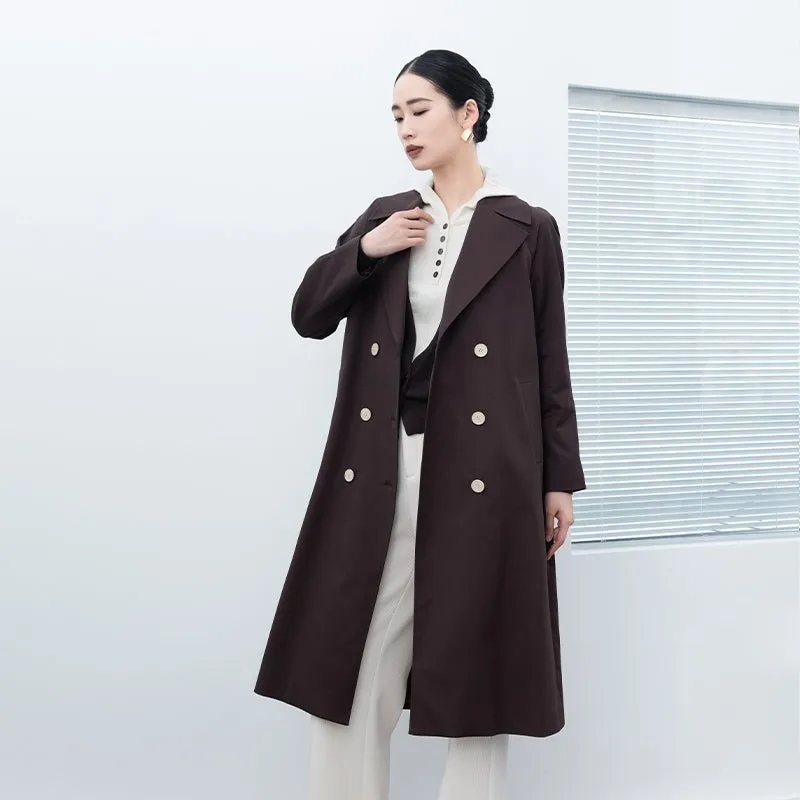 Dark Brown Long Trench Coats