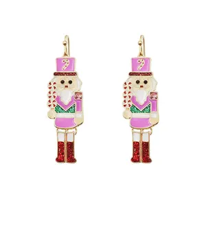 Enamel Nutcracker Earrings