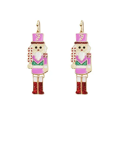 Enamel Nutcracker Earrings