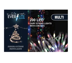 EverLite Fairy String 200 String LED Xmas Lights