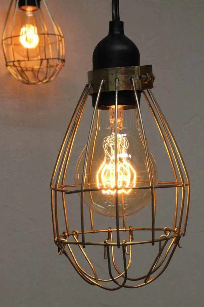 Festoon Lights - Outdoor String Lights with Cages