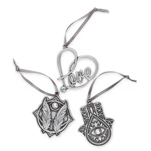 Godspeed, Hamsa   Love Holiday Ornaments, Set of 3