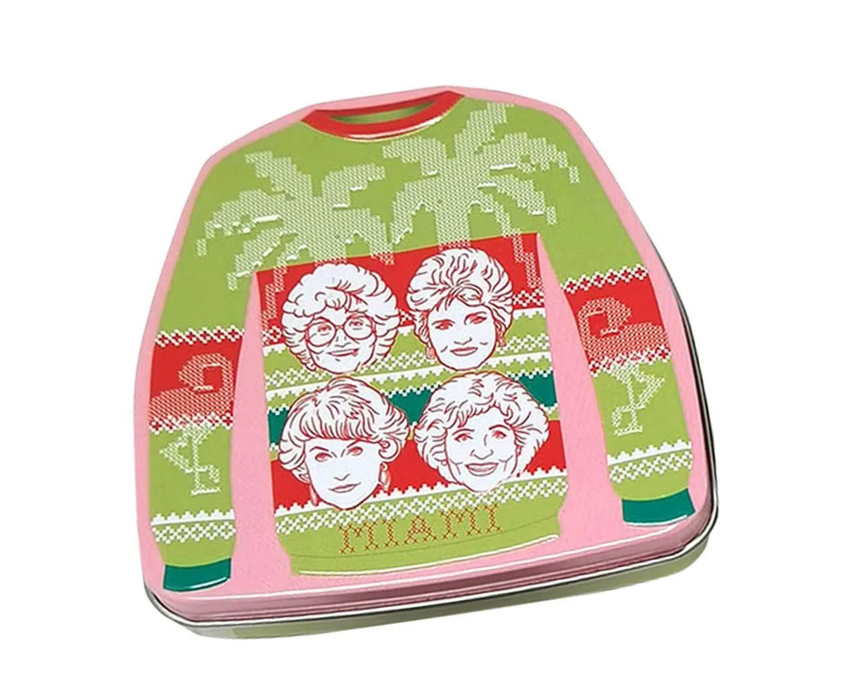 Golden Girls Palm Sweater Candy Filled Tin