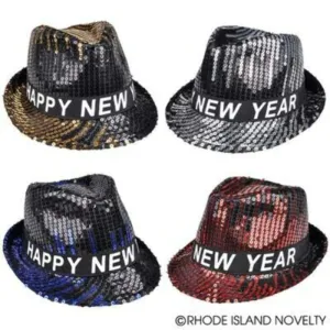 Happy New Year Sequin Fedora