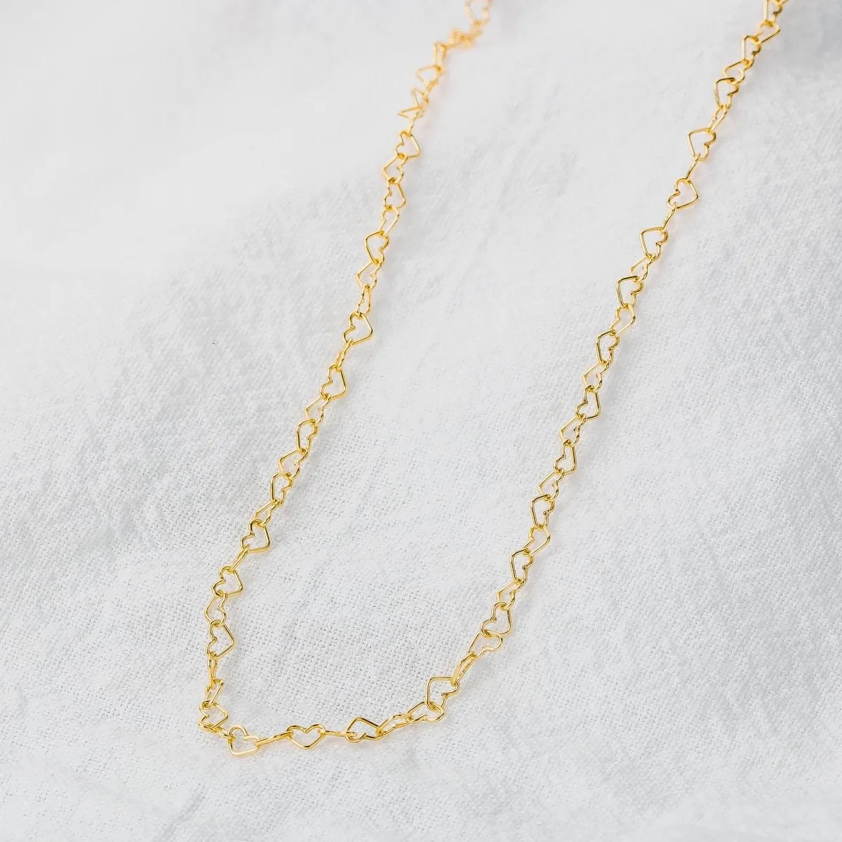 Heart Link Chain Necklace