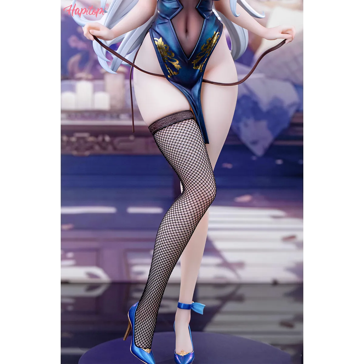 HiPlay Hapitopi Real Fishnet Stockings Tracking Eyes Thermochromic Paint Victorious Bunny Girl Anime Figurine