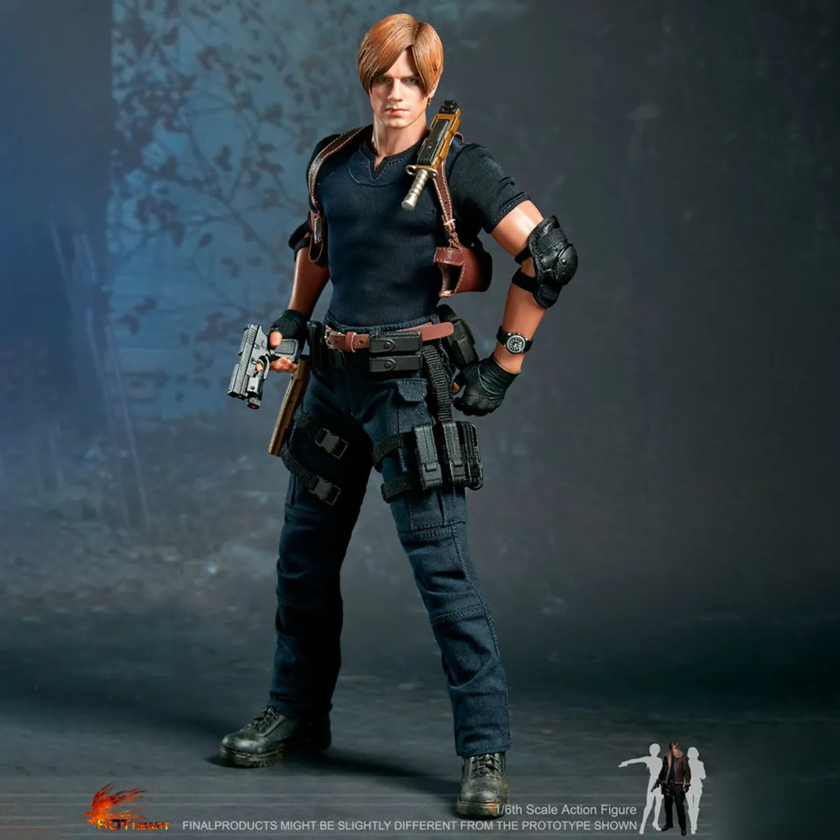 HiPlay Hot Heart Zombie Killer Kennedy Action Figure Battle Outfit Version