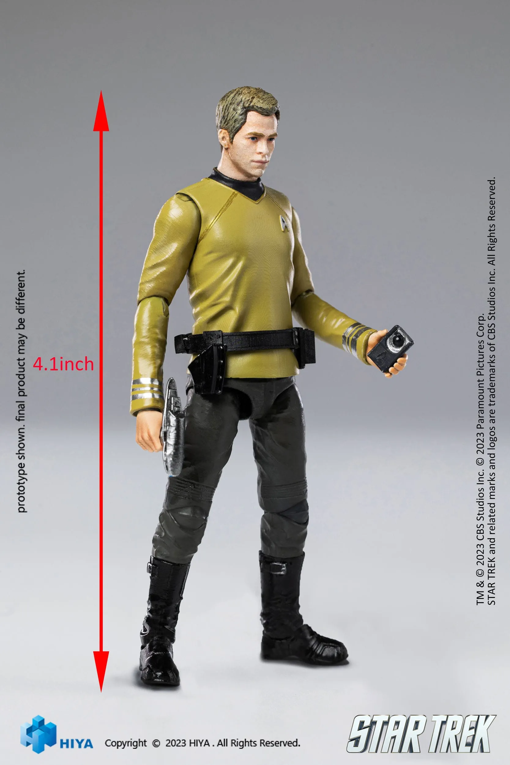 Hiya Toys Star Trek 2009 James T. Kirk Exquisite Mini 1/18 Action Figure