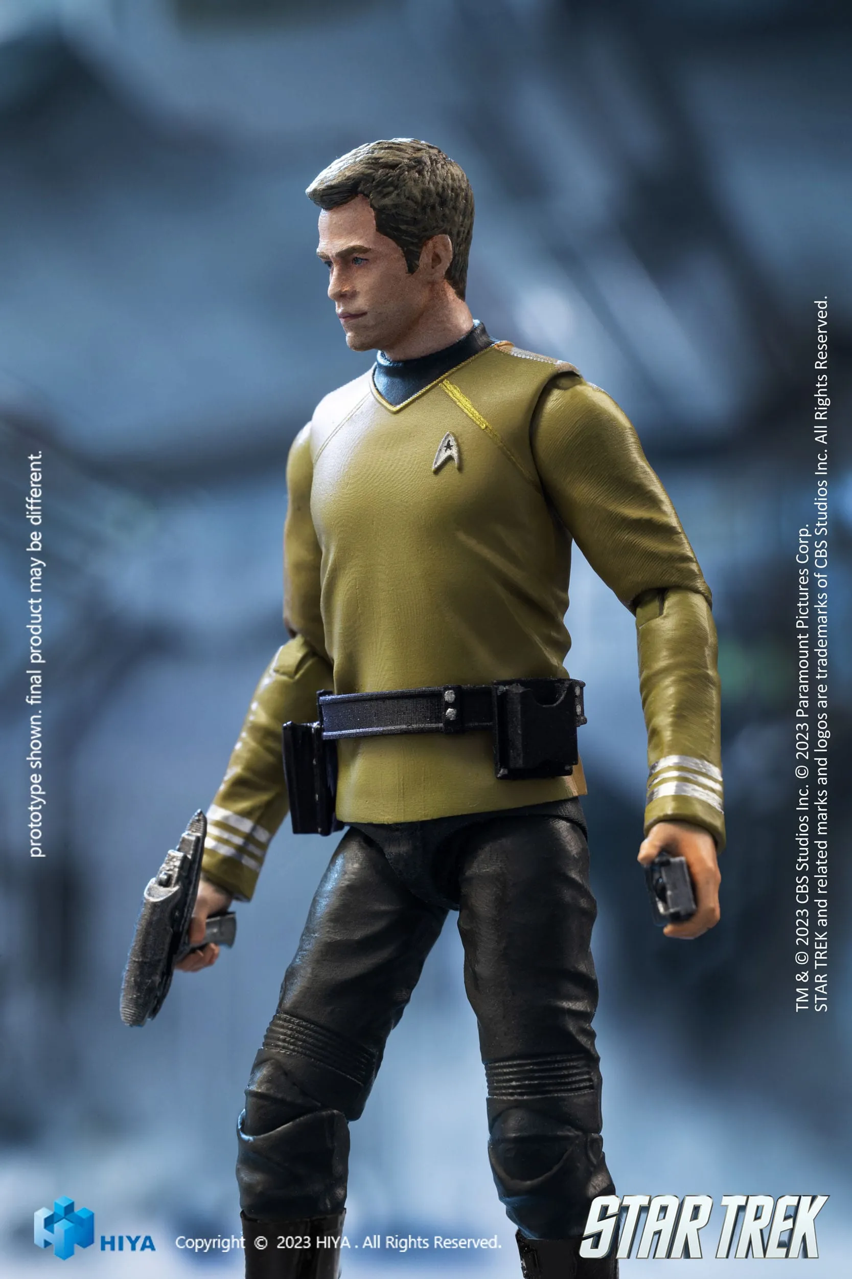 Hiya Toys Star Trek 2009 James T. Kirk Exquisite Mini 1/18 Action Figure