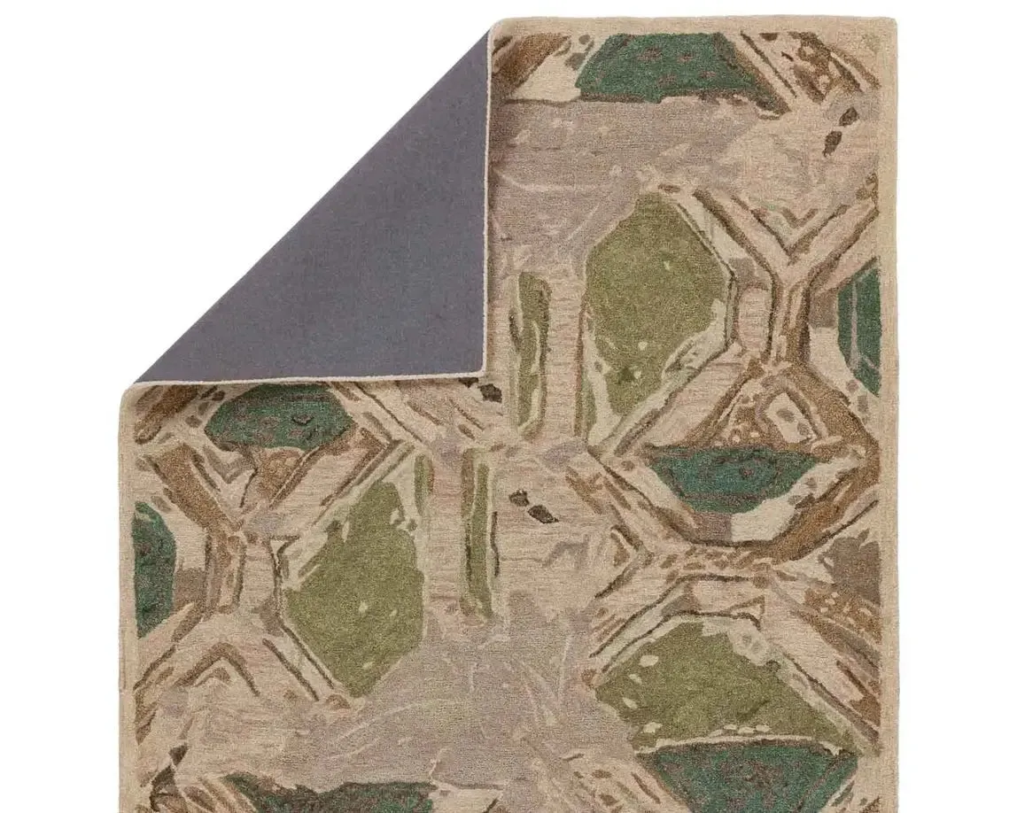 Honeycomb HNC02 Green/Taupe Rug