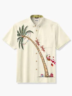 Island Christmas Vibe Cotton Shirt