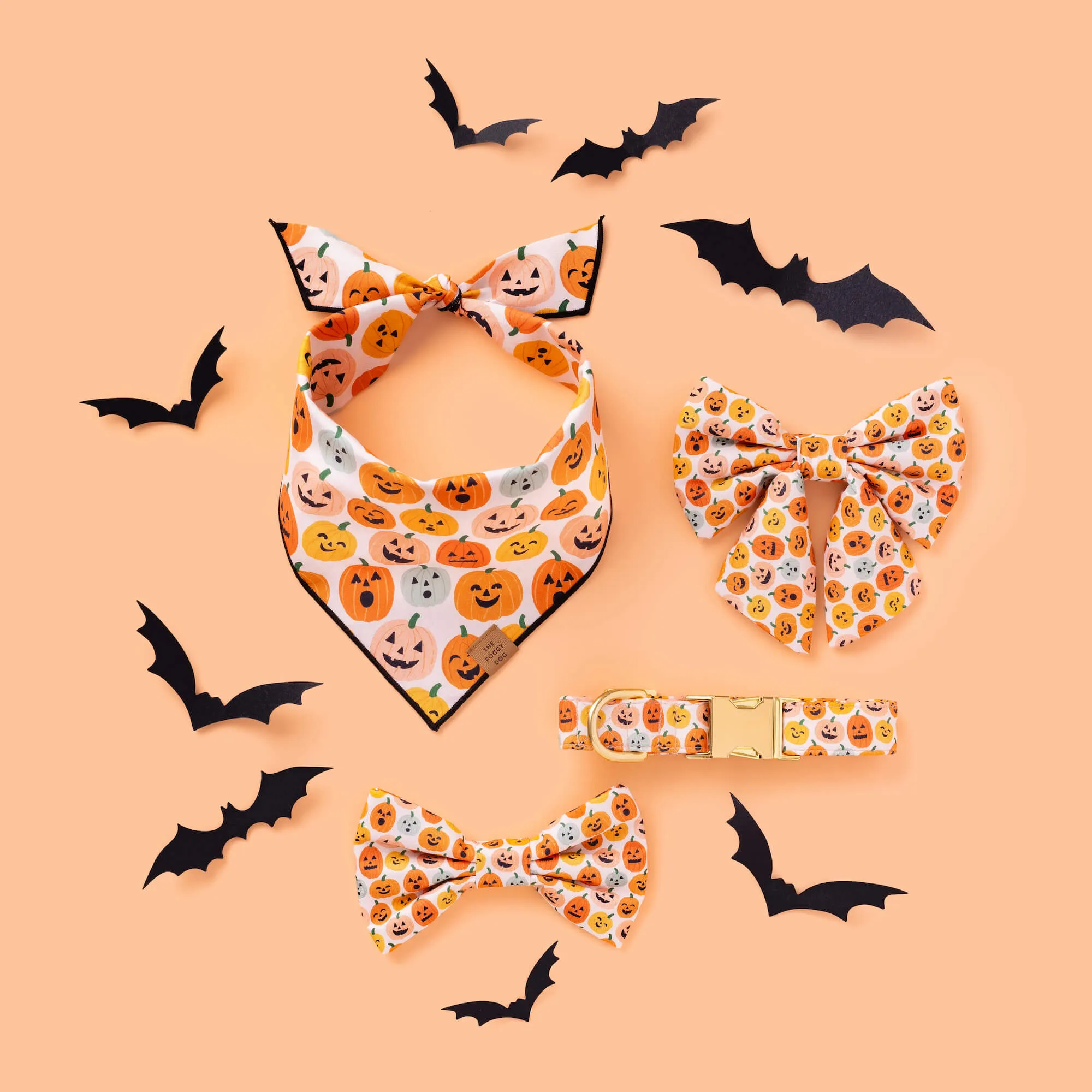 Jack-o’-Lanterns Lady Dog Bow