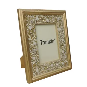 Just Bling It Beaded Photo Frame in Gold, 4" x 6" In