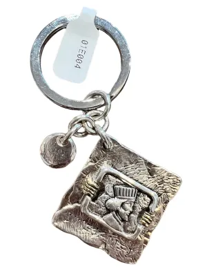 King Darius Persian Motif Keychain