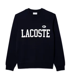 Lacoste Flocked Fleece Jogger Sweatshirt Abysm