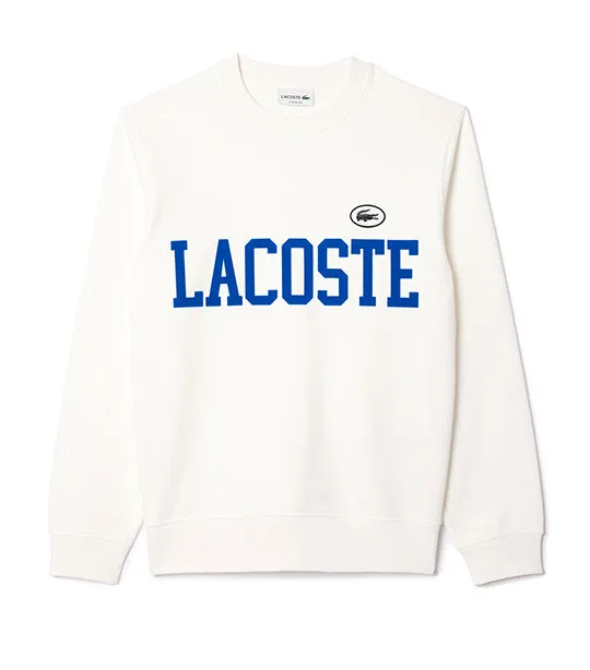 Lacoste Flocked Fleece Jogger Sweatshirt Flour