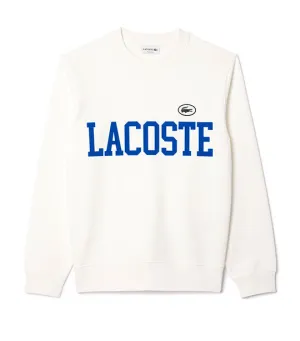 Lacoste Flocked Fleece Jogger Sweatshirt Flour