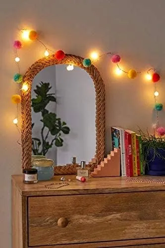 LED Cotton Ball String Lights – Vibrant Threaded Orbs for Indoor & Outdoor Decor