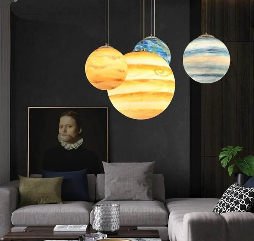 Modern Creative Universe Planet Pendant Light