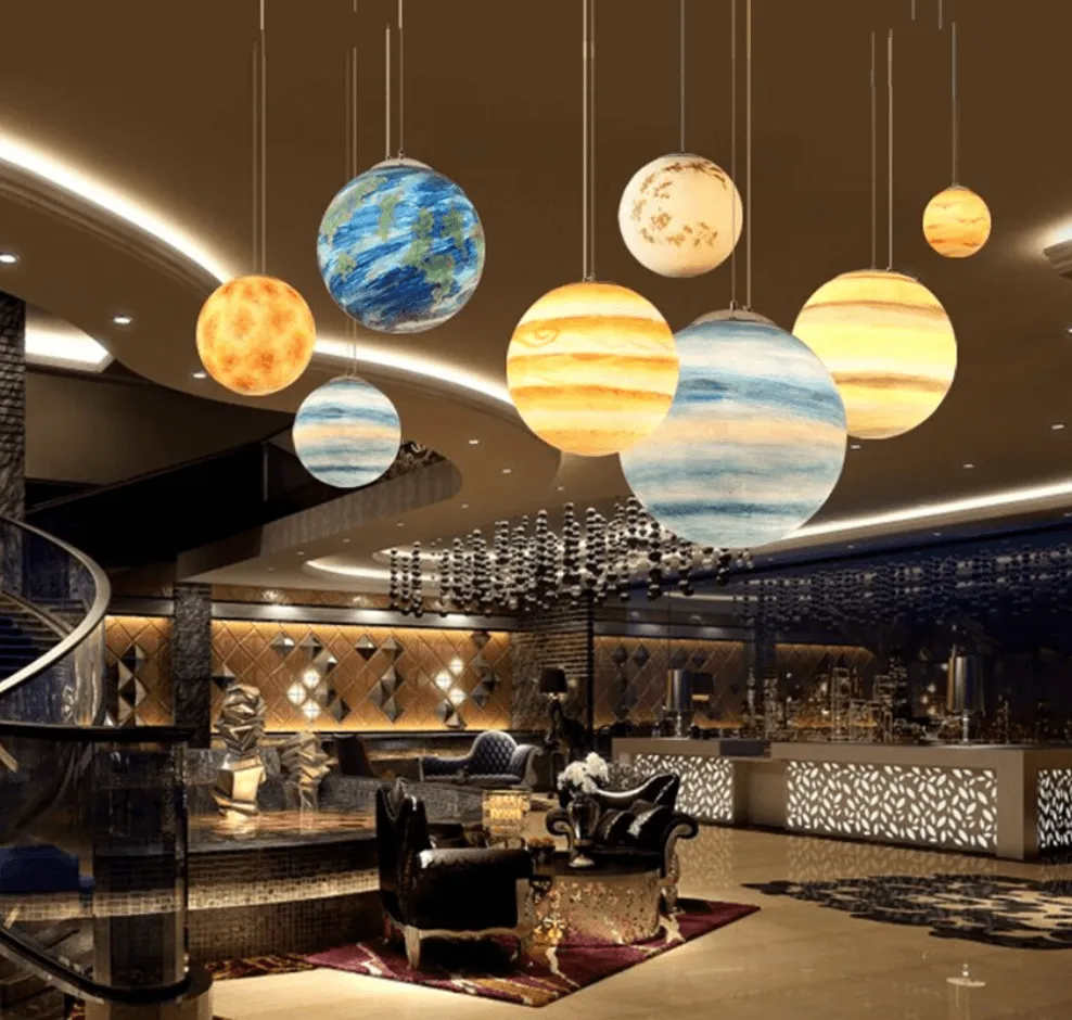 Modern Creative Universe Planet Pendant Light