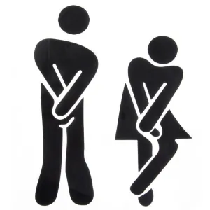 New Funny Toilet Sign Vinyl Wall Decal Shop Office Home Door Stickers