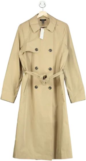 New Look Beige Belted Trench Coat UK 10