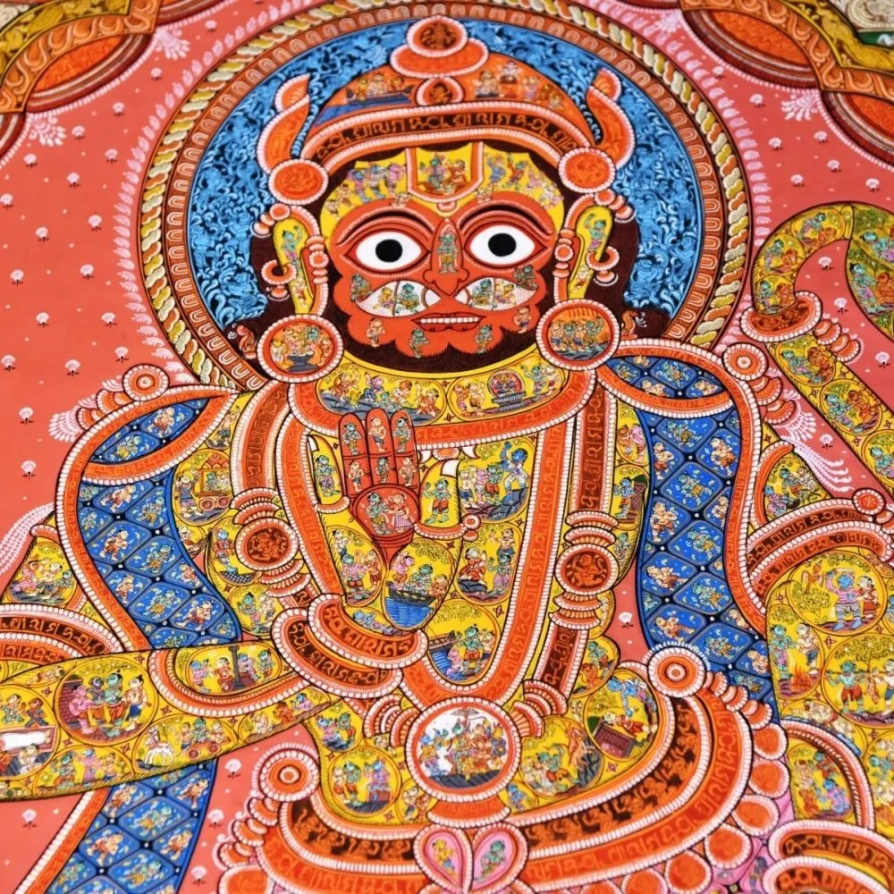 Pattachitra Painting of Hanuman