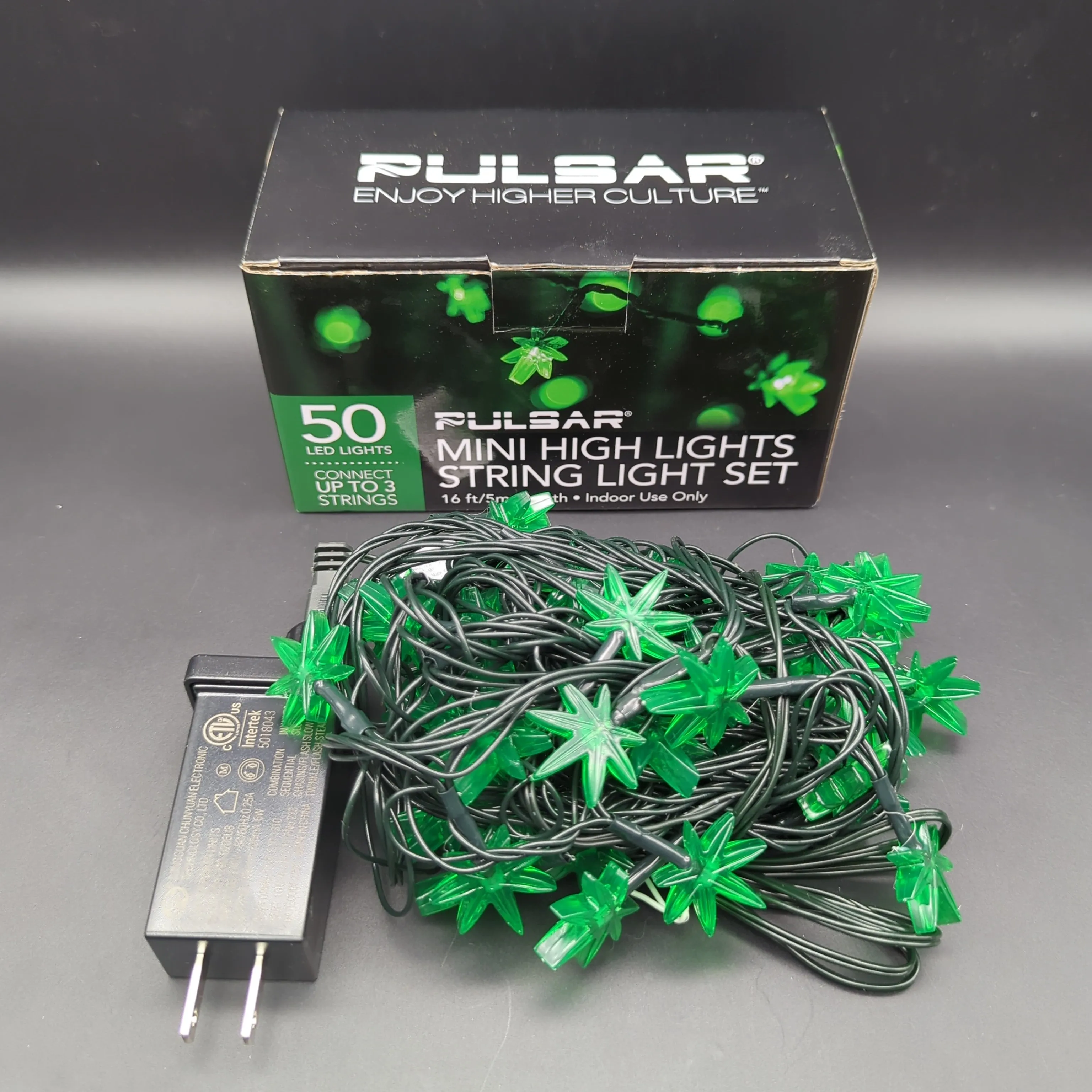 Pulsar Mini High Lights Hemp Leaf LED String Light Set