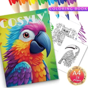 Relaxing Coloring Art Book - Animal Artistry Series